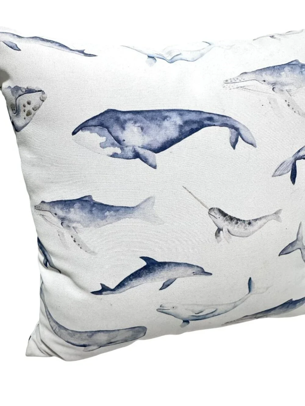 RARE Pottery Barn Whales Sea Pod Decorative Pillow 15